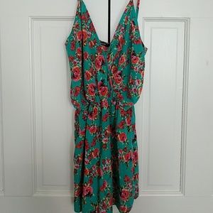 Bright floral romper